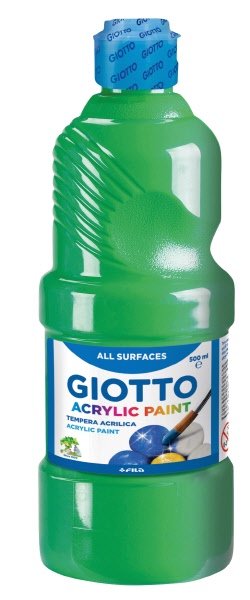 Tempera acrilica  - verde - 500 ml