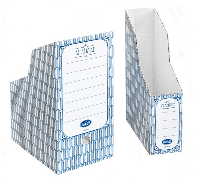 Scatola portariviste Secretaire - Dorso 17,5 cm - 33x25 cm - blu