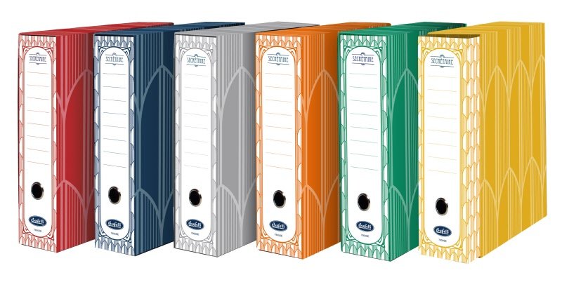 Raccoglitore Secretaire - Formato Protocollo - Dorso 8 cm - Blu