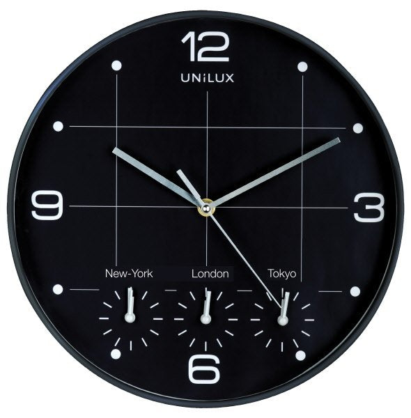 Orologio da parete - One Time - diametro 30,5 cm - nero