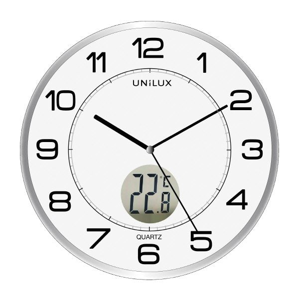 Orologio da parete - Tempus - diametro 30,5 cm - bianco