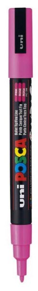 Marcatore Uni Posca a tempera Uni-Ball - tonda - 0,9-1,3 mm - rosa - M PC3M RA