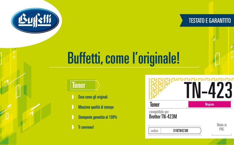 Brother Toner - Compatibile TN-423M - Magenta - 4.000 pag