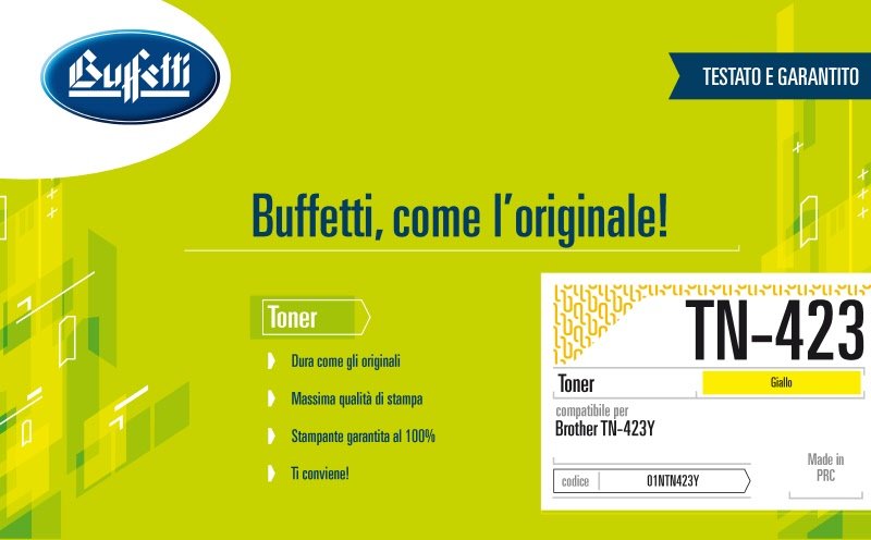 Brother Toner - Compatibile TN-423Y - Giallo - 4.000 pag