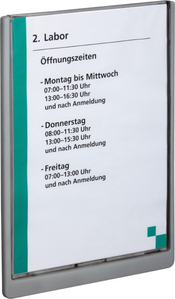 Targa click sign Durable - 21x29,7 cm