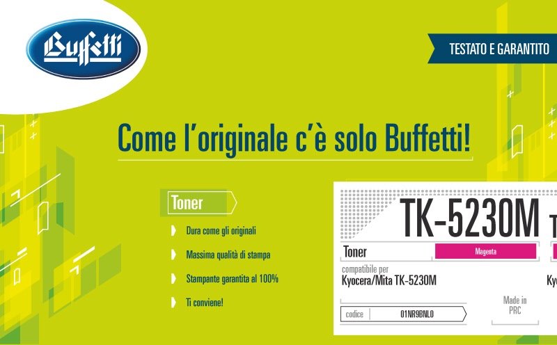 Kyocera/Mita Toner - Compatibile TK-5230M 1T02R9BNL0 - Magenta - 2.200 pag