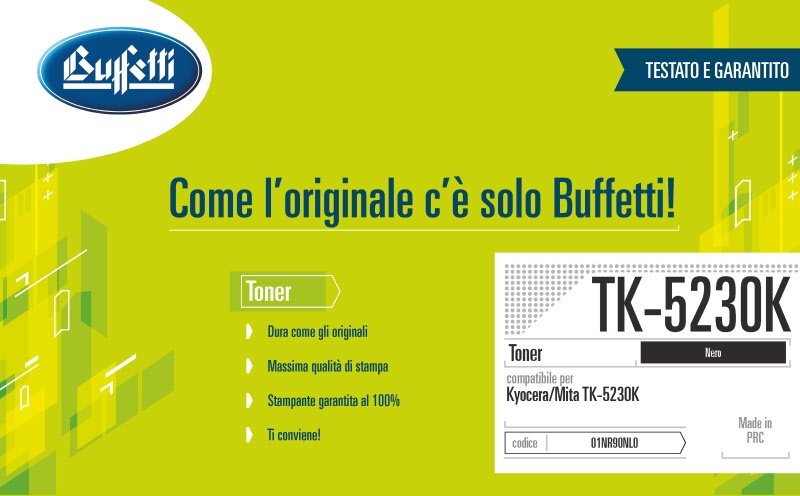 Kyocera/Mita Toner - Compatibile TK-5230K 1T02R90NL0 - Nero - 2.600 pag