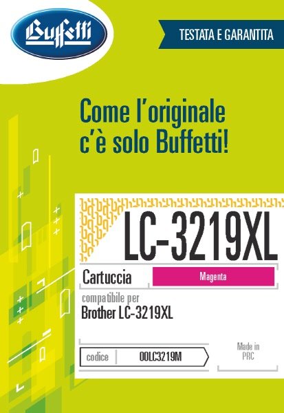 Brother Cartuccia ink jet - Compatibile LC-3219XL LC-3219XLM - Magenta - 1.500 pag
