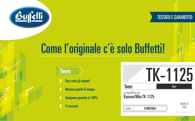 Kyocera/Mita Toner - Compatibile TK-1125 1T02M70NLV - Nero - 2.100 pag