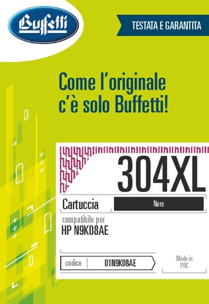 Cartuccia ink jet HP - Compatibile Rigenerato 304XL N9K08AE - Nero