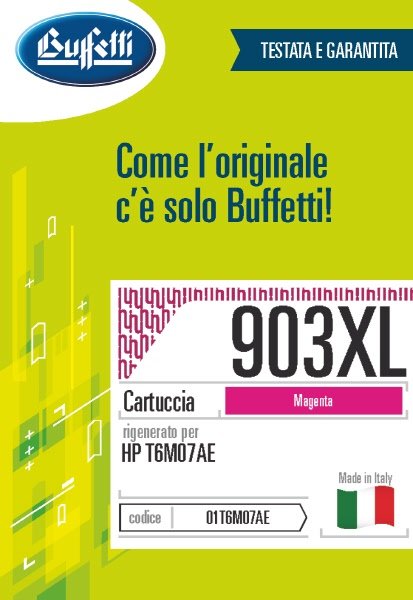 Cartuccia ink jet HP - Compatibile Rigenerato 903XL T6M07AE - Magenta - 825 pag