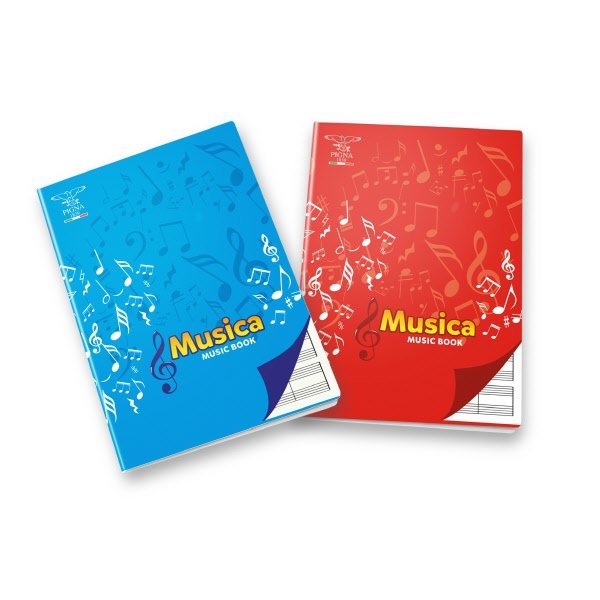 Maxiquaderno Musica f.to A4 - Rigatura pentagramma