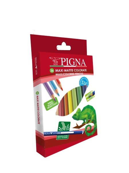 Pastelli colorati Pigna - confezione da 36 - mina 3,8 mm