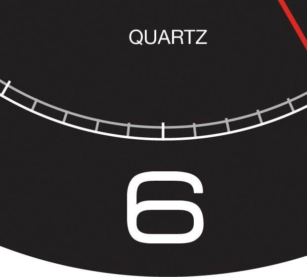 Orologio da parete - Mega - diametro 57,5 cm - nero