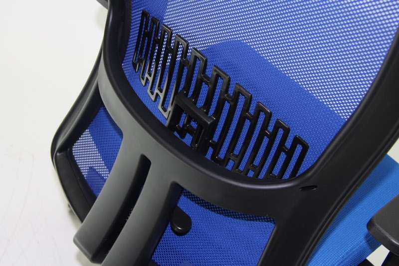 Sedia operativa Air Synchro Plus - braccioli inclusi - tessuto - blu