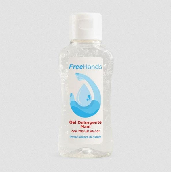 Sanigel - Gel Freehand mani disinfettante antisettico -  150 ml da asporto - alcool 70%