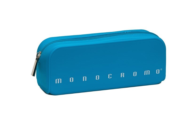 Bustina Monocromo Fluo - Silicone morbido soft touch - Azzurro