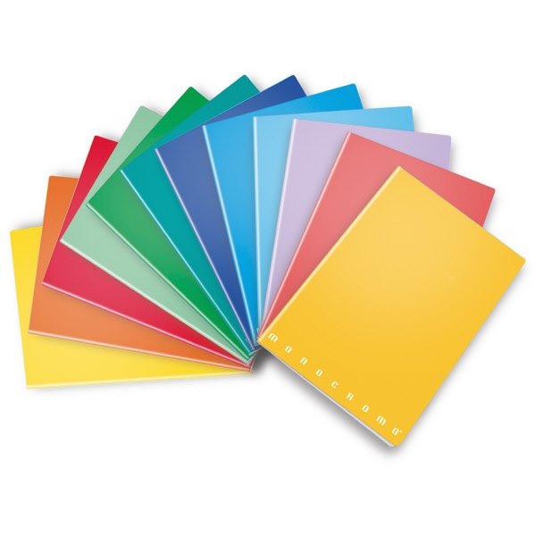 Quaderni A5 Monocromo The Original  - Rigatura Q - Quadretto elementari - 80 g - copertine assortite