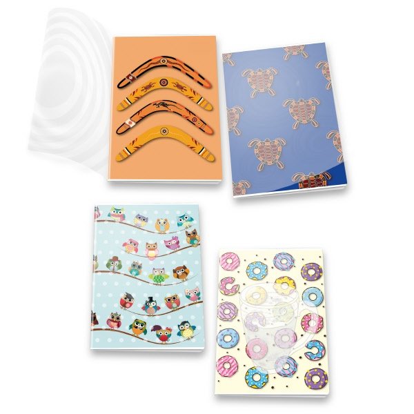 Maxiquaderno Collezione Wally - Rigatura 1R - Righe medie e superiori - 80 g - A4 - copertine assortite