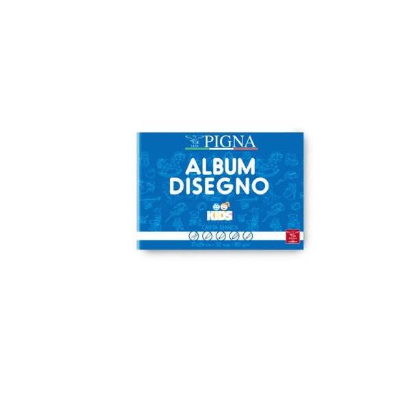 Album Disegno  Kids - Rilegatura Punto Metallico con microperforazione - 10 - 110g - 24x33cm