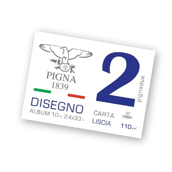 Blocco da Disegno PignaDue punto metallico - carta liscia