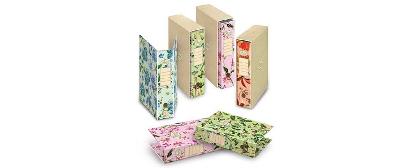 Raccoglitore Pigna Nature Flower - Formato protocollo - Dorso 8 cm - soggetti assortiti