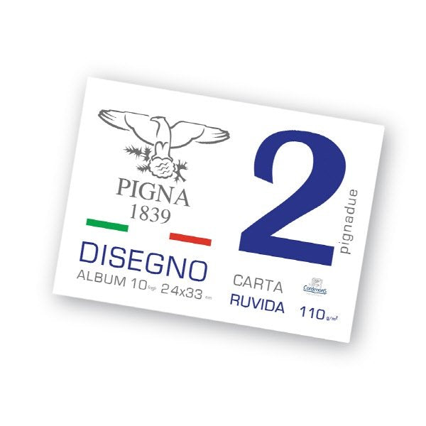 Blocco da Disegno PignaDue punto metallico - carta ruvida