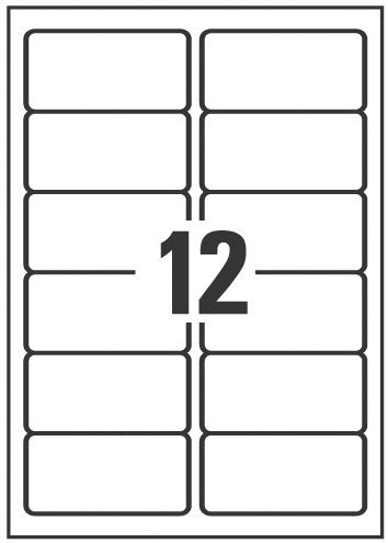 Etichette rimovibili - 99,1x42,3 mm - 12 - L4743REV