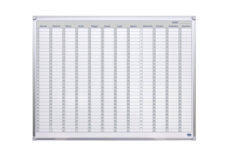 Planning magnetico annuale - 60x90 cm