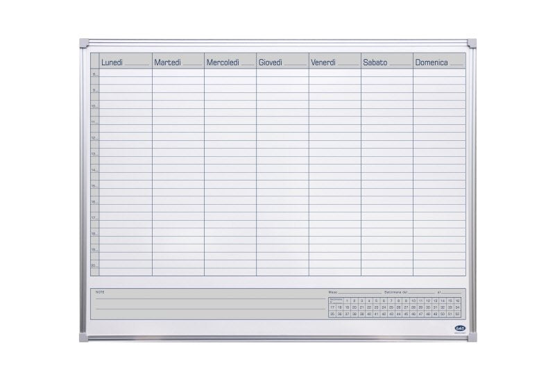 Planning magnetico settimanale - 60x90 cm