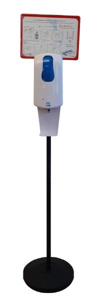 Dispenser da terra con fotocellula - capacità dispenser 600 ml (gel non incluso)