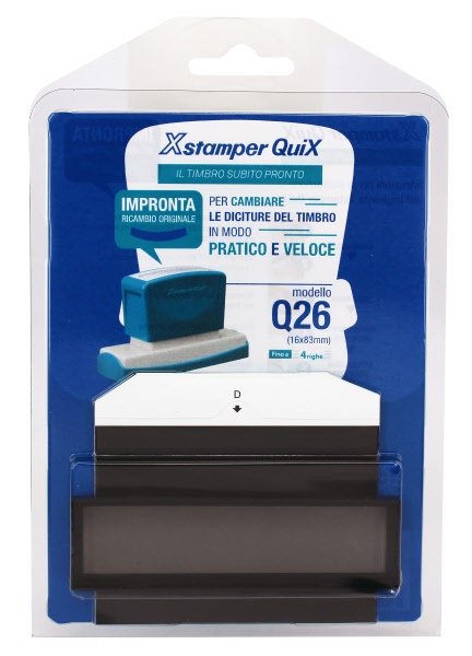 Impronta ed etichetta XStamper - Timbro Q26