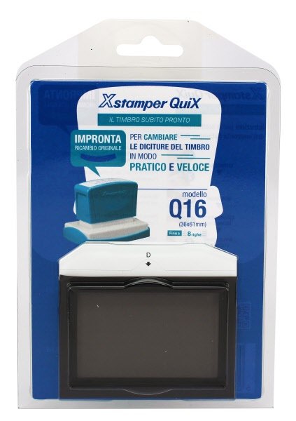 Impronta ed etichetta XStamper - Timbro Q16