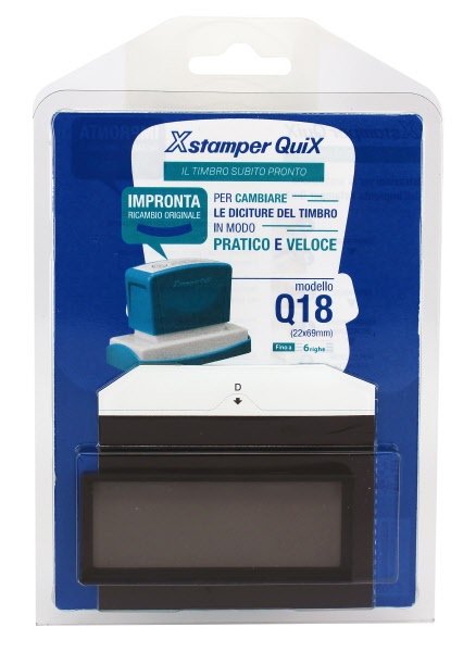 Impronta ed etichetta XStamper - Timbro Q18