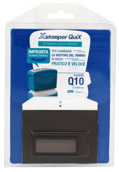 Impronta ed etichetta XStamper - Timbro Q10