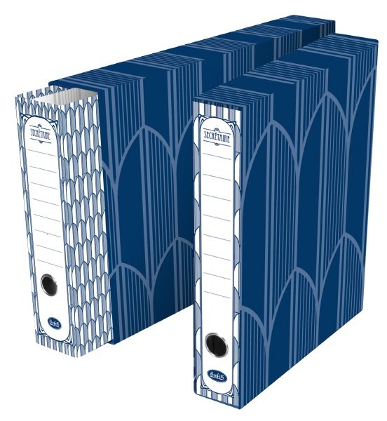 Cartella con custodia per tabulati Secretaire - 4 anelli a D - 12¿x25 cm