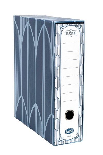 Raccoglitore Secretaire - Formato Protocollo - Dorso 8 cm - Blu