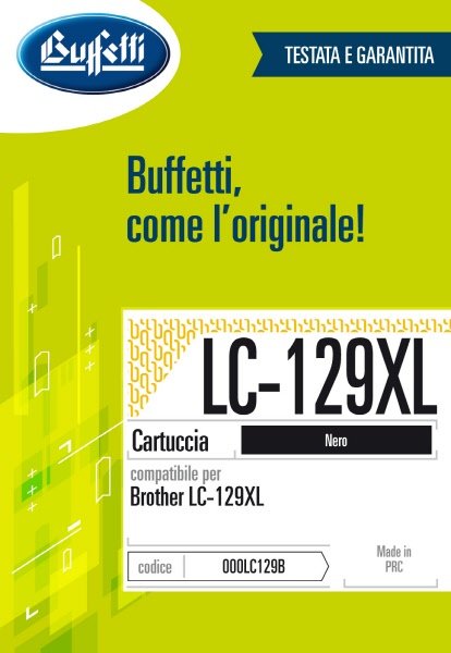 Brother Cartuccia ink jet - Compatibile LC-129XL - Nero - 2.400 pag