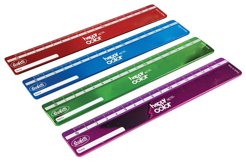 Righelli da 16 cm - colori metal