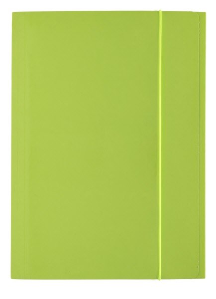 Cartellina con elastico - cartoncino lucido - 33x24 cm - verde chiaro