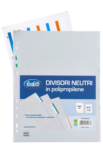 Divisori in PP grigio