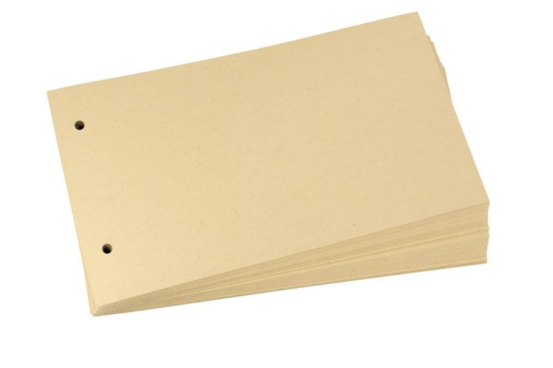 Divisori orizzontali - Cartoncino - 100 pz neutri senza tasti - 14x25 cm - giallo