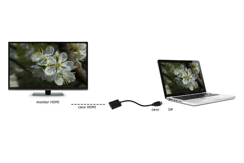 Adattatore DP maschio - HDMI femmina