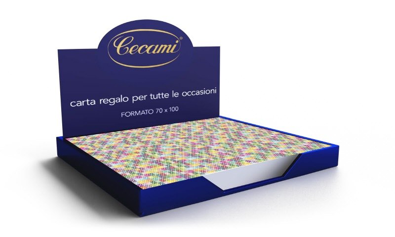 CARTA REGALO FANTASIA - Fogli 70x100 piegati assortiti (10 x 5 soggetti) conf. da 50 fogli