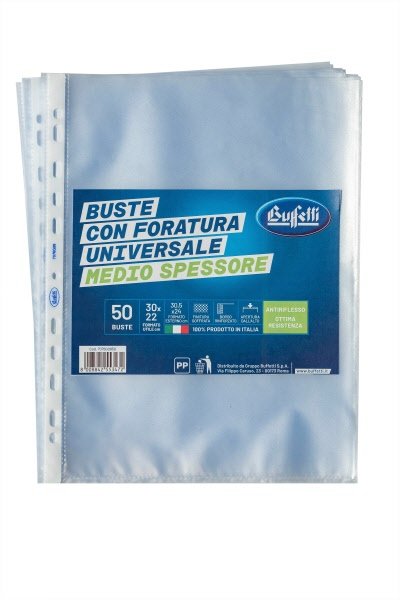Buste a foratura universale finitura goffrata Office