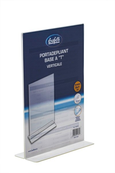 Portadepliant - base ad T - 30x21 cm