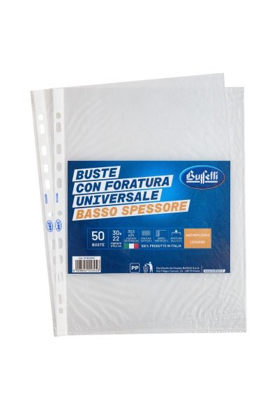 Buste a foratura universale finitura goffrata Standard