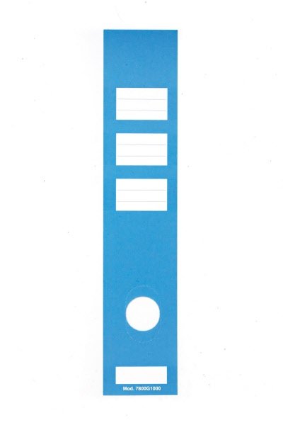 Etichette adesive universali raccoglitori - Dorso 8 cm - blu