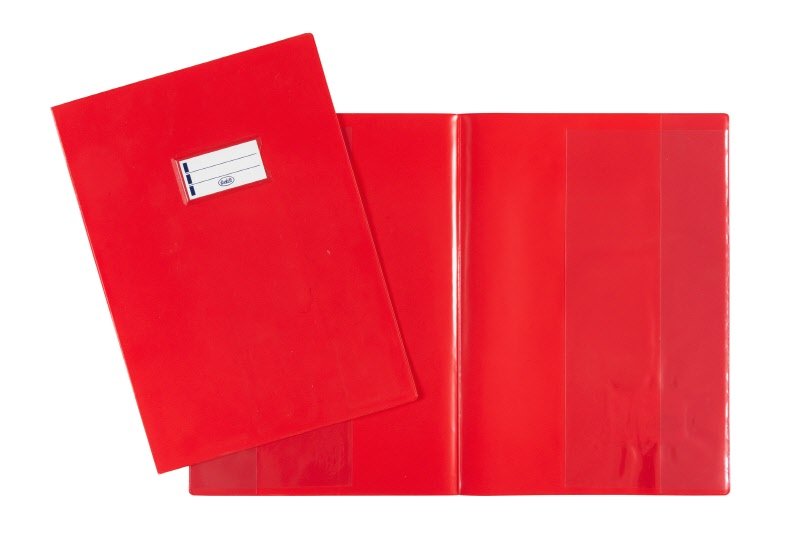 Copertina per quaderni - PVC laccato - 30x21 cm - Spessore extra - rosso