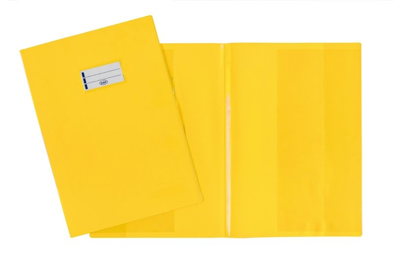 Copertina per quaderni - PVC laccato - 30x21 cm - Spessore extra - giallo